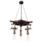 Cwi Lighting Manor 3 Light Down Chandelier With Speckled copper Finish 9718P22-3-210-A - alternate 1
